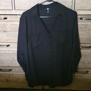 COPY - IZ BYER black blouse